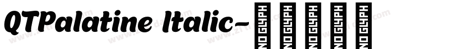 QTPalatine Italic字体转换